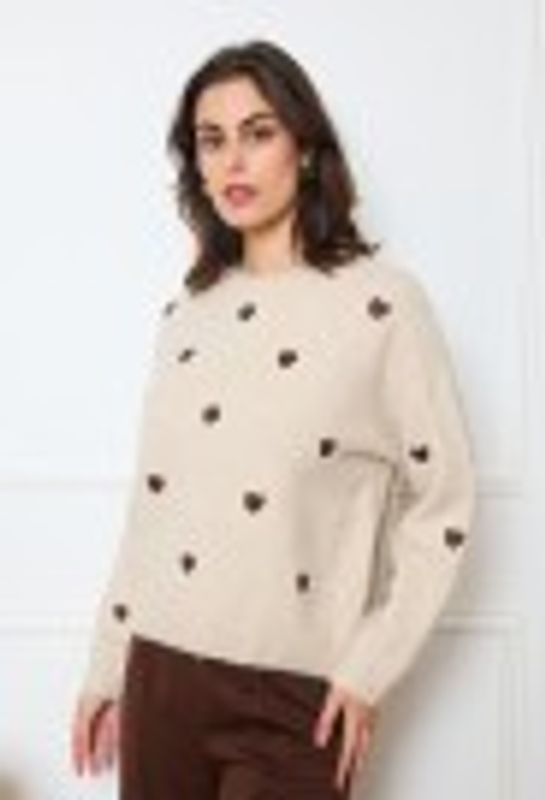 Tiny Genser med Broderte Hjerter