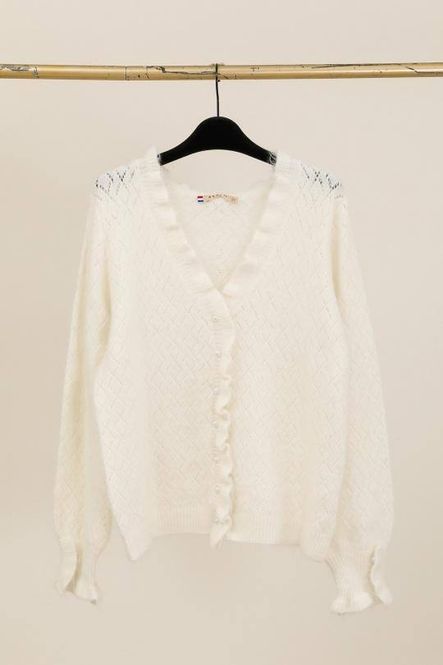 Hovedbilde Nisa cardigan beige