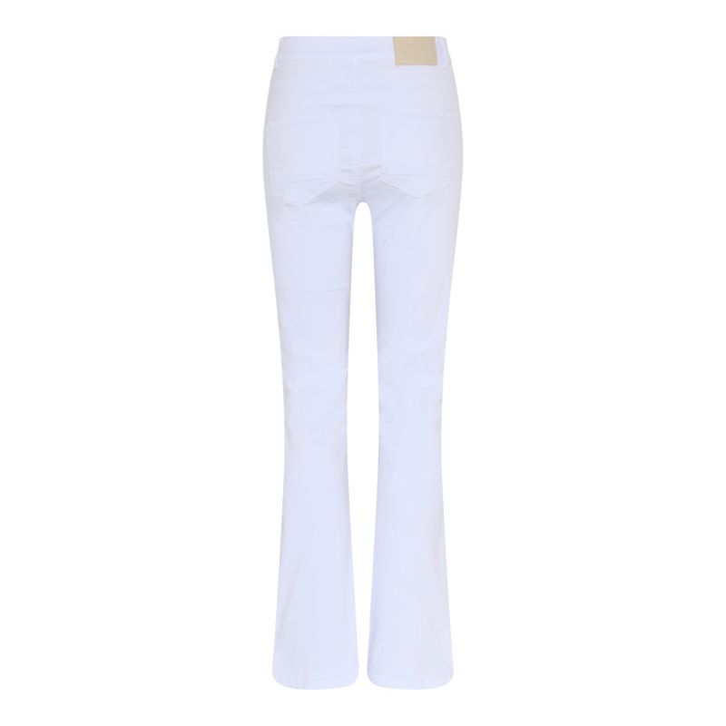 Patti Bootcut Button Hvit