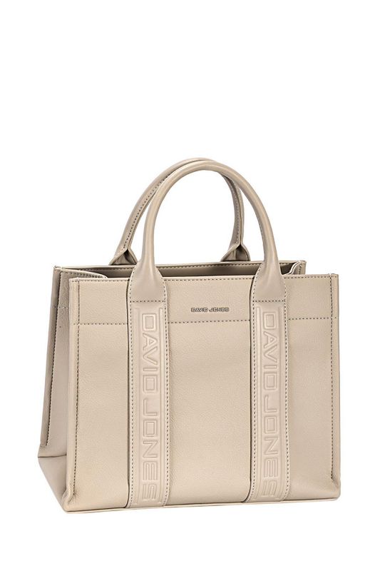 Beige stor veske