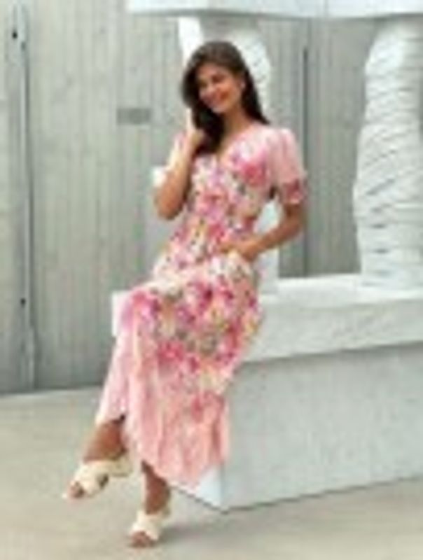 Romantisk Kjole Rosa  