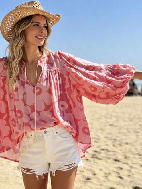 Hovedbilde Aroma bluse rosa
