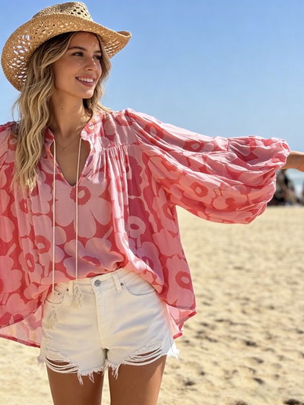 Aroma bluse rosa
