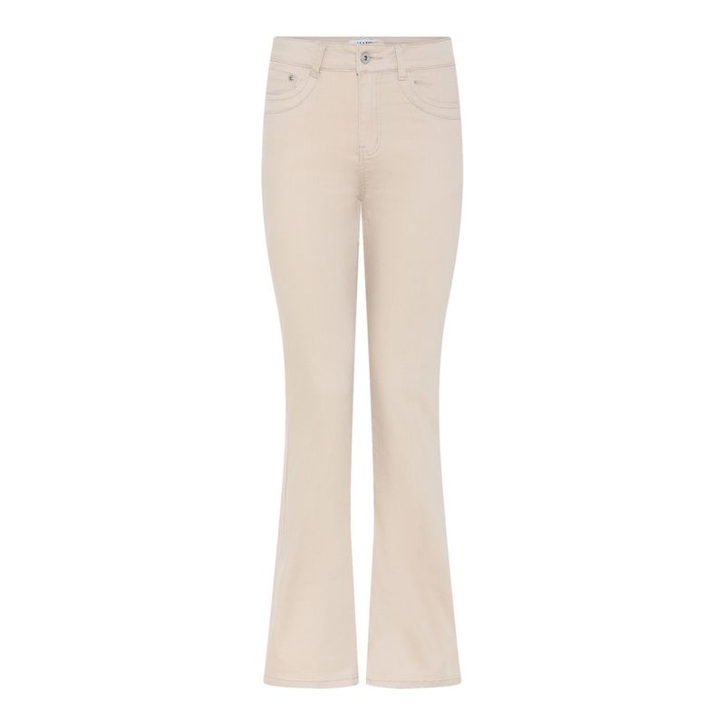 Patti Bootcut Button beige