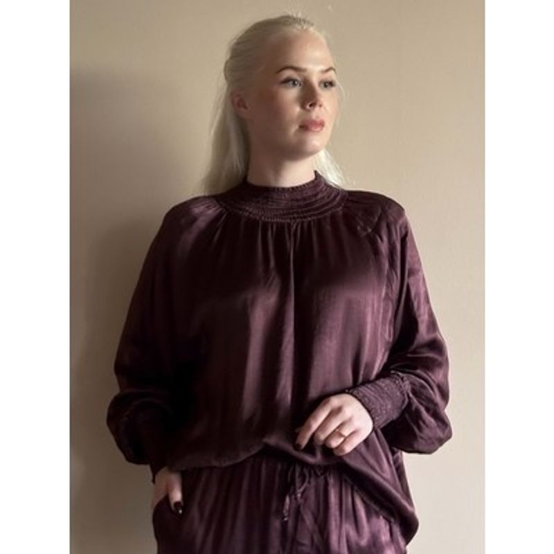 Mia bluse burgunder