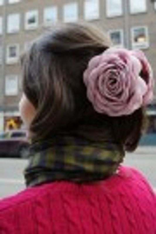 Hårklype Blomst 6 farger