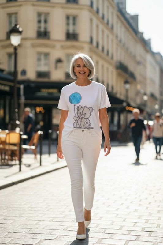 T shirt Bamse blå