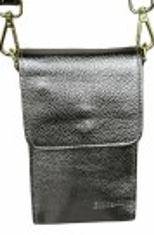 Bronze skinnveske m gull