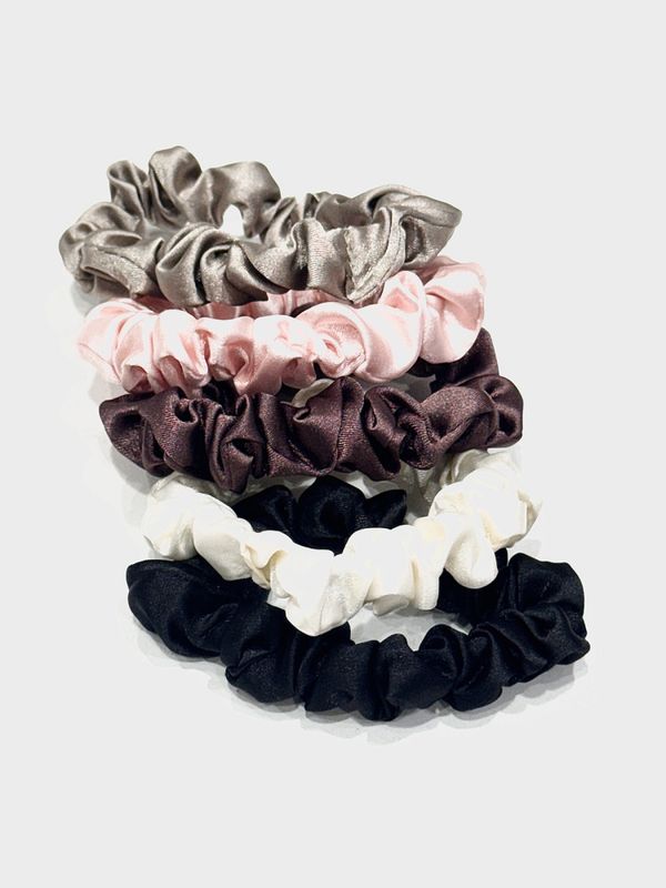 Hårstrikk sateng rosa