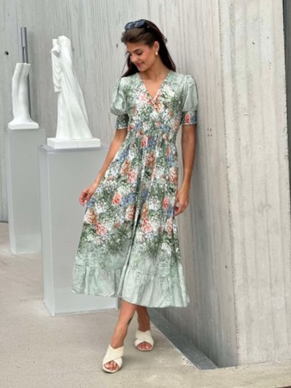 Romantisk Kjole Grønn 