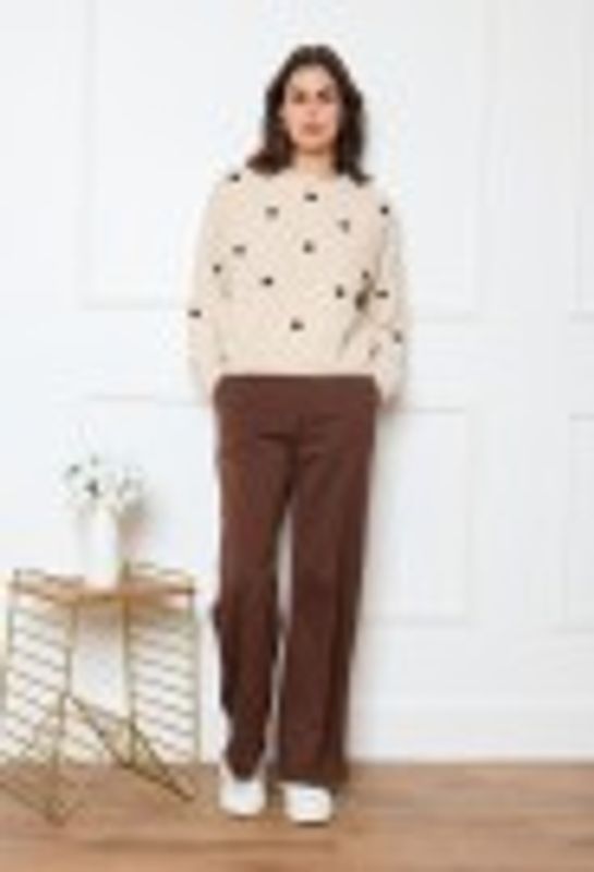 Tiny Genser med Broderte Hjerter